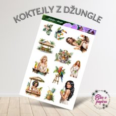 Koktejly z džungle | Samolepky do diáře