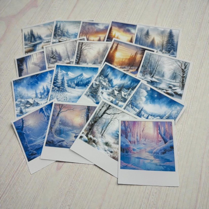 Ticho zimy | Journalingová sada samolepek