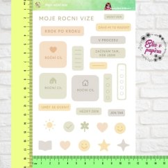 Moje roční vize | Samolepky do diáře