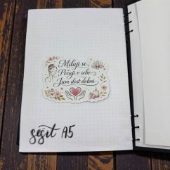 Miluji se. Pečuji o sebe. Jsem dost dobrá | Samolepky do diáře | Limitka