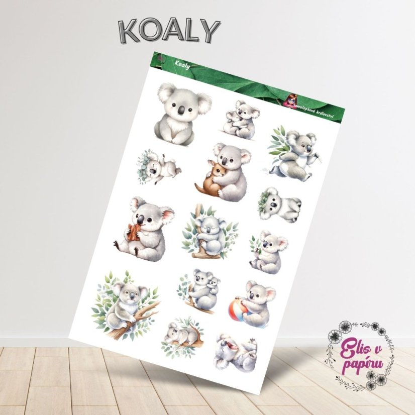 Koaly | Samolepky do diáře