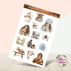 Dřevo, které hřeje dvakrát | Samolepky do diáře