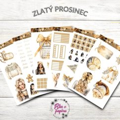 Zlatý prosinec | Samolepky do diáře | 2025