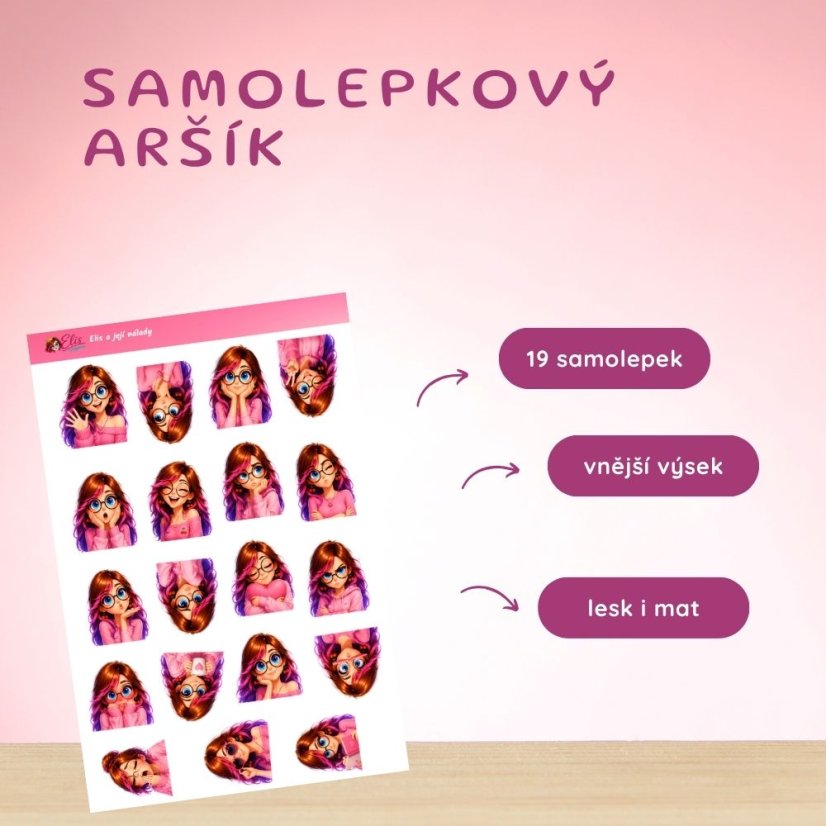 Elis a její nálady | Samolepky do diáře