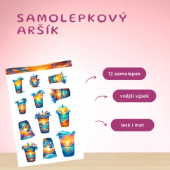 Oceán v kelímku | Samolepky do diáře