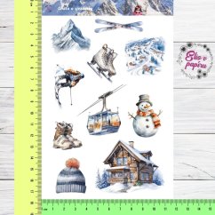 Chata u sjezdovky | Samolepky do diáře