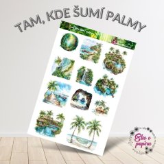 Tam, kde šumí palmy | Samolepky do diáře