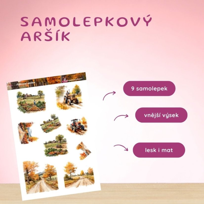 Podzimní venkov | Samolepky do diáře