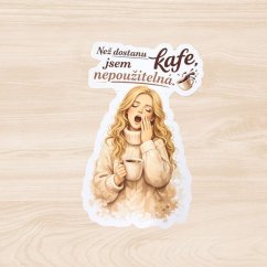 Než dostanu kafe, jsem nepoužitelná | Samolepky do diáře