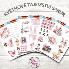 Květnové tajemství sakur | Měsíční samolepkový kit | 2025