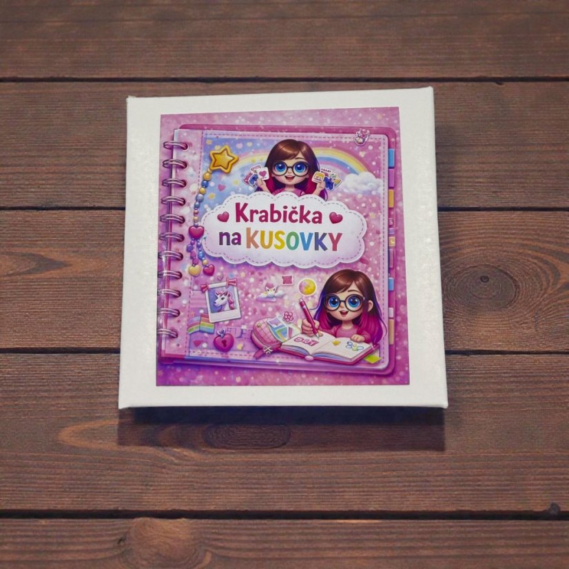Krabička na velké i malé kusové samolepky