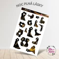 Noc plná lásky | Samolepky do diáře