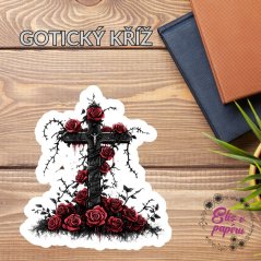 Gotický kříž | Samolepky do diáře