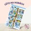 Arch samolepek "Léto na horách", pastelové barvy, horský motiv, diářové samolepky, plánování, bujo, samolepky na scrapbook