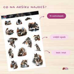 Život vlků | Samolepky do diáře