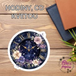 Hodiny, co kvetou | Samolepky do diáře