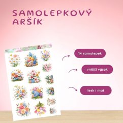 Malované květiny | Samolepky do diáře
