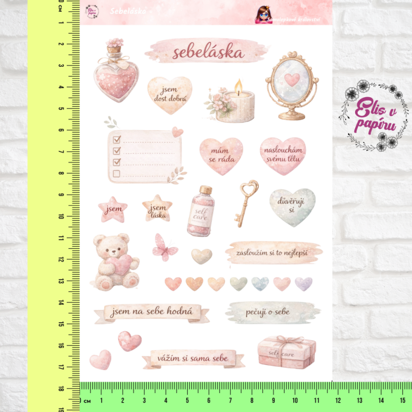 Sebeláska | Samolepky do diáře