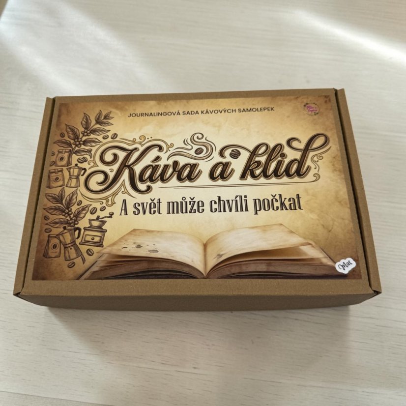 Káva a klid | Journalingová sada samolepek