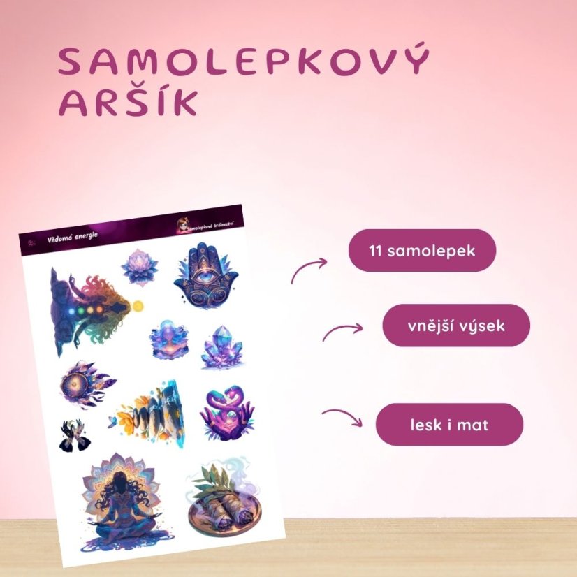 Vědomá energie | Samolepky do diáře | Limitka