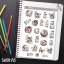 Kouzelný motýlí ráj na samolepkách pro tvůj diář, bujo nebo scrapbook. Ozdob své plánování jemnými a elegantními motivy plnými fantazie.