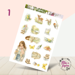 Březnové první paprsky | Měsíční samolepkový kit | 2026