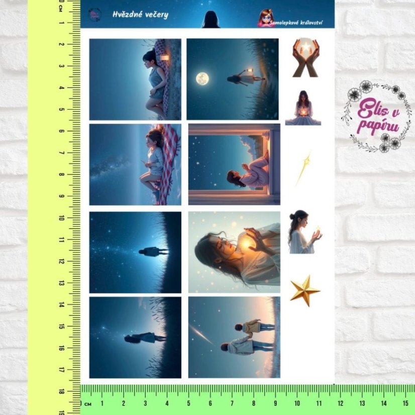 Hvězdné večery | Samolepky do diáře