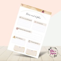 Roční reflexe a plánování | Samolepky do diáře | Limitka