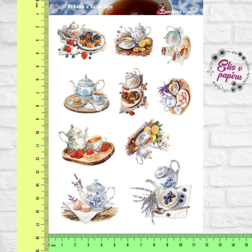 Příběhy v šálku čaje | Samolepky do diáře