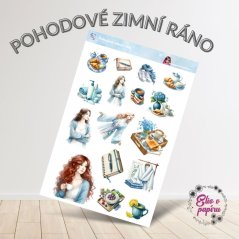Pohodové zimní ráno | Samolepky do diáře