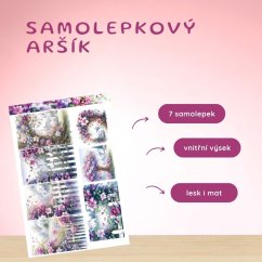 Když květy hlídají domov | Samolepky do diáře