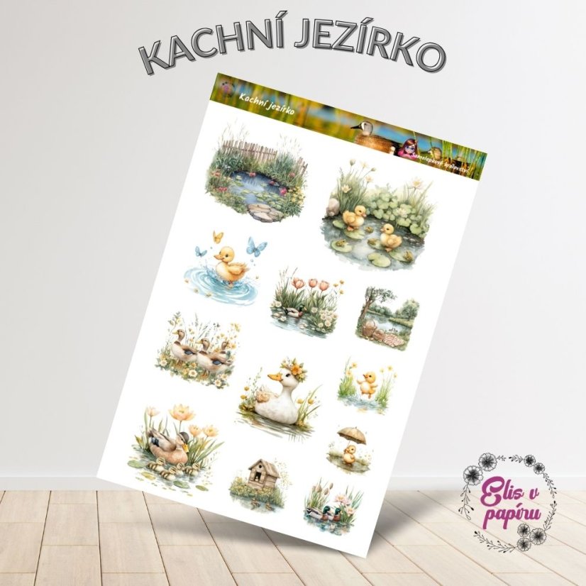 Kachní jezírko | Samolepky do diáře