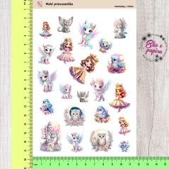 Samolepky pro děti s motivy princezen a jednorožců