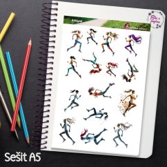 Běžkyně | Samolepky do diáře