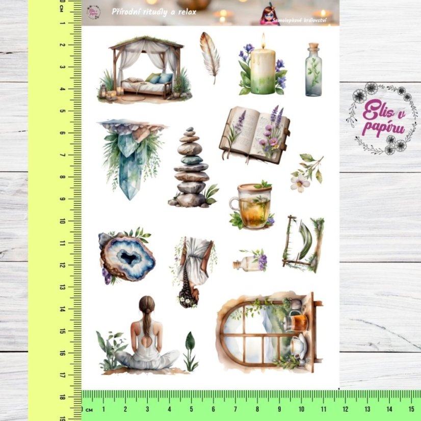 Přírodní rituály a relax | Samolepky do diáře