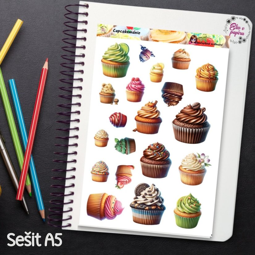 Cupcakemánie | Samolepky do diáře