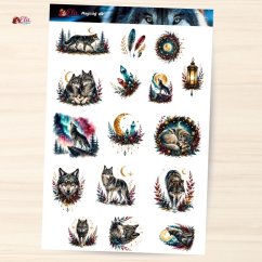 Magický vlk | Samolepky do diáře