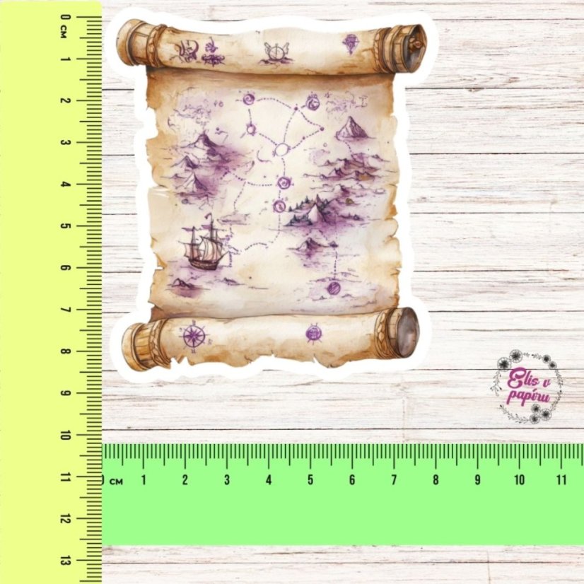 Magická mapa | Samolepka do diáře | Limitka