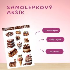 Čokoláda je můj životní styl | Samolepky do diáře