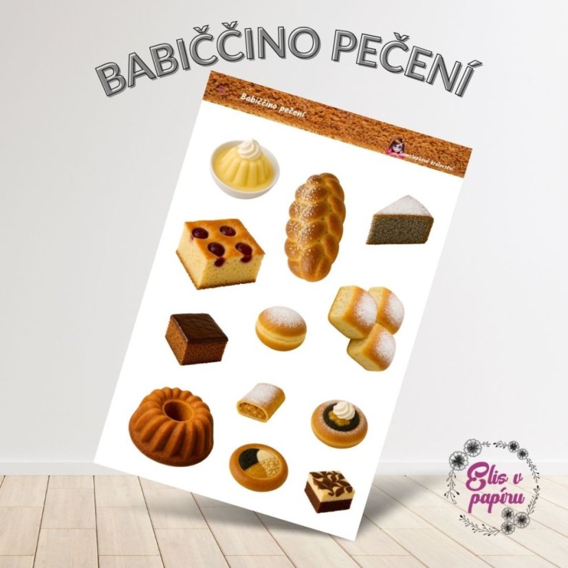 Babiččino pečení | Samolepky do diáře