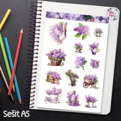 Šeříky | Samolepky do diáře