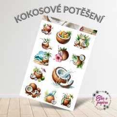 Kokosové potěšení | Samolepky do diáře