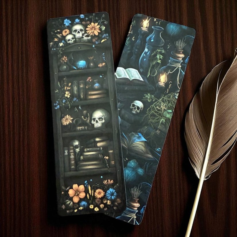 Gotické knižní záložky | Sada knižních záložek