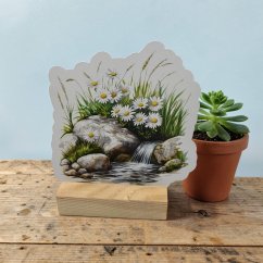 Kopretiny u horského pramene | Samolepka do diáře