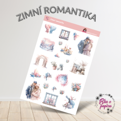 Zimní romantika | Samolepky do diáře
