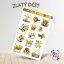 Zlatý déšť | Samolepky do diáře