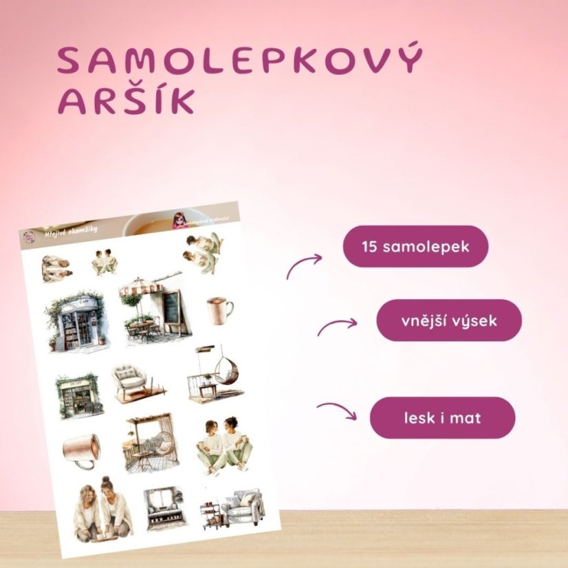 Hřejivé okamžiky | Samolepky do diáře