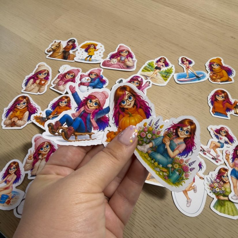 Celý rok s Elis | Velké kusové samolepky pro diář i scrapbook