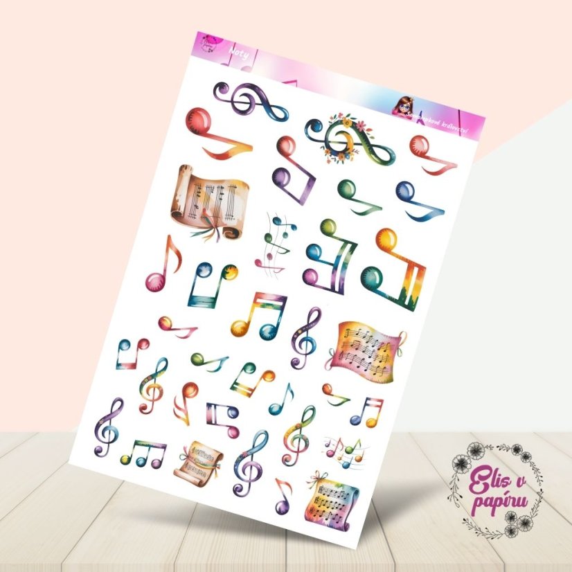 Noty | Samolepky do diáře