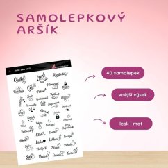 Jedno slovo stačí | Samolepky do diáře